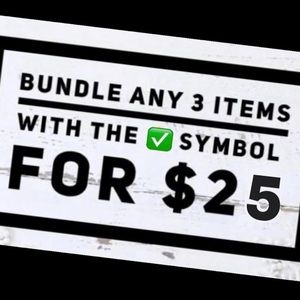 ✅ SALE 3 items with this symbol ✅ is $25